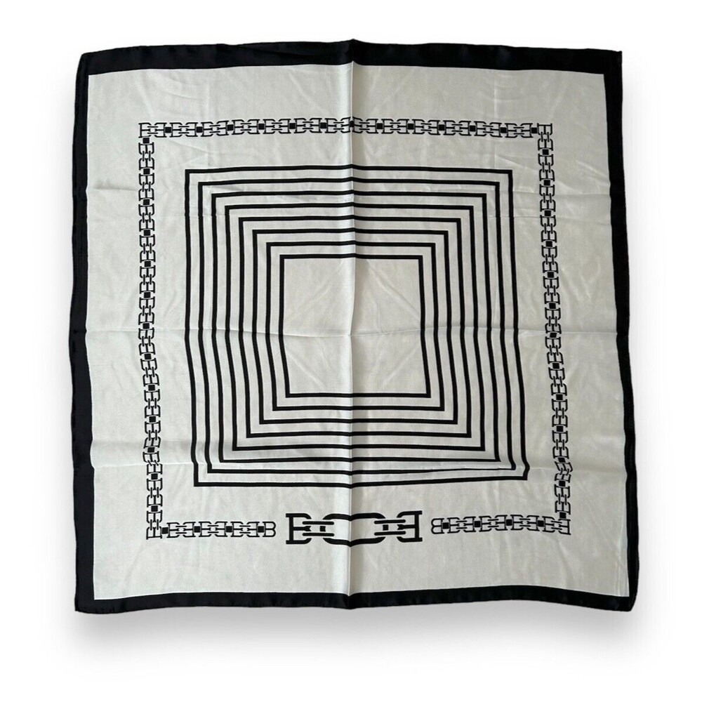 Black & White Scarf 27” X 27” Women Square Scarve Unisex